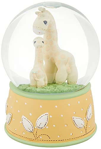 Precious Moments Resin/Glass Precious One Giraffe Musical Snow Globe, Yellow