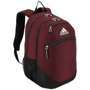 adidas striker 2 backpack, team maroon/black/white, one size