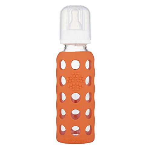 Lifefactory 9oz Glass Baby Bottle 2pk - Mango/Papaya