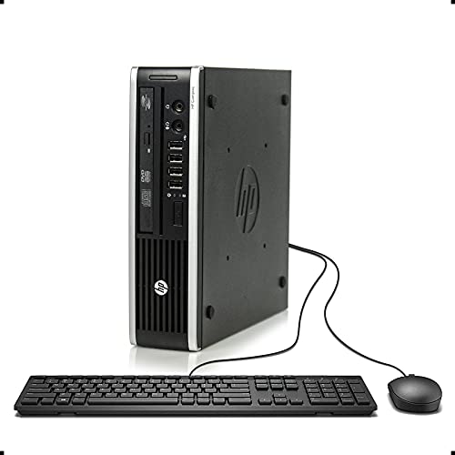 HP Elite 8300 Ultra Slim High Performance Business Desktop Computer, Intel Quad Core i7-3770s 3.1Ghz CPU, 8GB DDR3 RAM, 240GB SSD, DVD, VGA USB 3.0, Windows 10 Professional (Renewed)