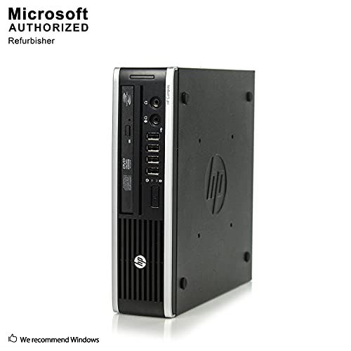 HP Elite 8300 Ultra Slim High Performance Business Desktop Computer, Intel Quad Core i7-3770s 3.1Ghz CPU, 8GB DDR3 RAM, 240GB SSD, DVD, VGA USB 3.0, Windows 10 Professional (Renewed)