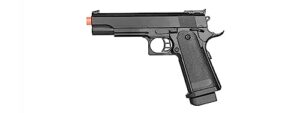 p2001a spring powered tactical airsoft pistol w/ 6mm bbs + detachable magazine