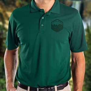 Russell Athletic Men's Standard Dri-Power Performance Golf Polo, Black, 3XL