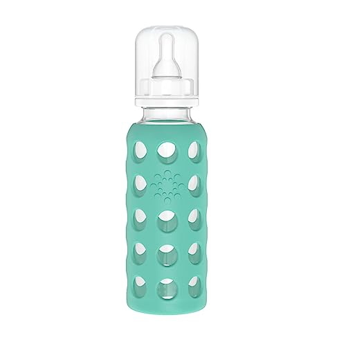 Lifefactory 9oz Glass Baby Bottle 2pk - Kale/Mango