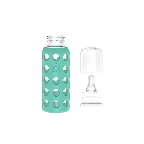 Lifefactory 9oz Glass Baby Bottle 2pk - Kale/Mango