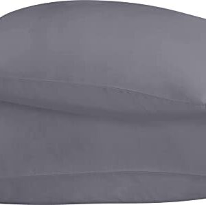 Utopia Bedding Queen Pillowcases - 2 Pack - Envelope Closure - Soft Brushed Microfiber Fabric - Shrinkage and Fade Resistant Pillow Covers Standard Size 20 X 30 Inches (Queen, Grey)