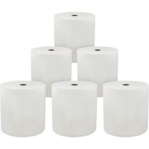 Genuine Joe Solutions Solutions 850' Hardwound Paper Towels, 6 Rolls, 7" x 850 ft, White