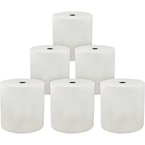 Genuine Joe Solutions Solutions 850' Hardwound Paper Towels, 6 Rolls, 7" x 850 ft, White