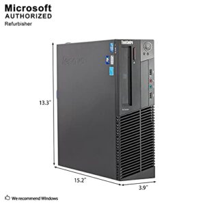 lenovo ThinkCentre M82 SFF Business Desktop Computer, Intel Core i5-3470 Quad-Core Processor 3.6GHz, 16GB RAM, 2TB HDD, DVD RW, USB, WIFI, Windows 10 Professional (Renewed)