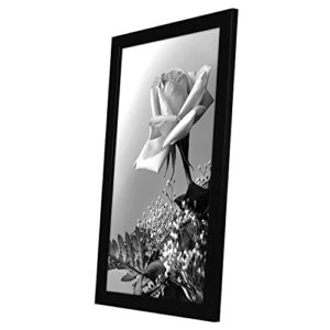 Americanflat 12x18 Poster Frame in Black - Composite Wood with Polished Plexiglass - Horizontal and Vertical Formats for Wall with Included Hanging Hardware