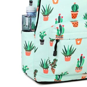 Joymoze Leisure Backpack for Girls Teenage School Backpack Women Backpack Purse Cactus