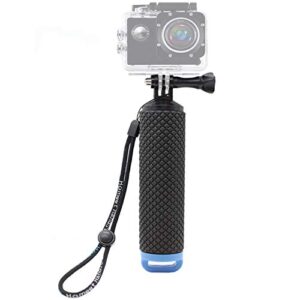 homeet handler floating hand grip for gopro, underwater gopro hand stick monopod pole compatible with gopro hero 11/10/9/8/7/6/5/4, dji osmo action cameras and other sports camera, blue