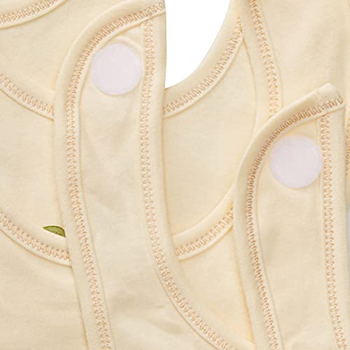 Touched by Nature Unisex Baby Organic Cotton Bibs, Guacamole, One Size