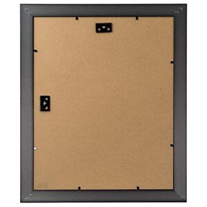 Golden State Art, 11x14 Ornate Finish Photo Frame with White Mat for 8x10 Picture & Real Glass, Color: Bronze