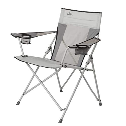 Core Equipment Tension Chair with Carry Bag, Polyester, Gray