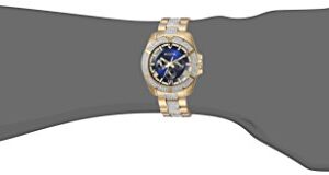 Bulova Men's Crystals Phantom Gold Tone Stainless Steel 6-Hand Multi-Function Quartz Watch Style: 98C128