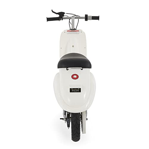 Razor Pocket Mod Miniature Euro 24V Electric Kids Ride On Retro Scooter, Speeds up to 15 MPH with 10 Mile Range, Ages 13 and Up, White