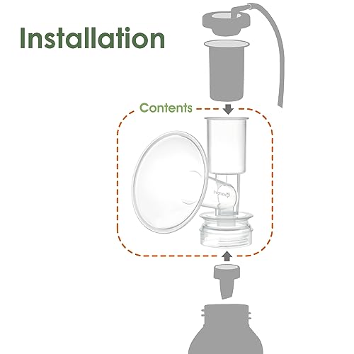 Maymom Breast Shield Flange Compatible with Ameda Breast Pumps MYA Joy Finesse (19 mm, 1-Piece)