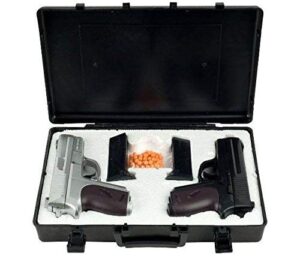new cyma twin spring airsoft dual pistol combo pack set hand gun w/case 6mm bb