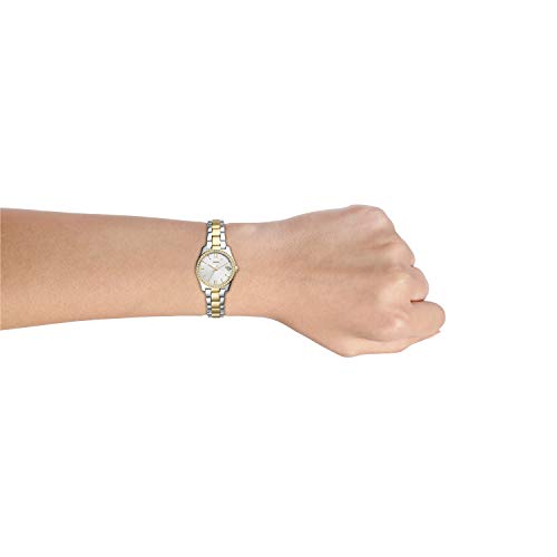 Fossil Women's Scarlette Mini Quartz Stainless Steel Three-Hand Watch, Color: Gold/Silver (Model: ES4319)