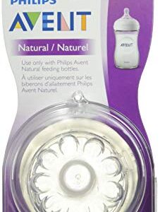 Philips AVENT Natural Baby Bottle Medium Flow Nipple 3M+, One Size, 2 Count