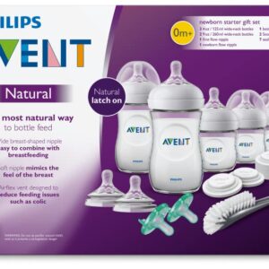 Philips Avent Natural Baby Bottle Newborn Starter Gift Set, SCD206/03