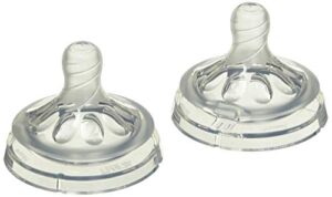 philips avent natural baby bottle nipple, slow flow nipple 1m+, 2pk, scf652/23