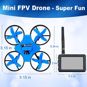 Makerfire FPV Drone Kit with IPS Display 5.8GHz 800TVL Camera Mini FPV Quadcopter for Beginners, One Button Take Off,3D Flip, Headless Mode, Speed Adjustment Camera Drone