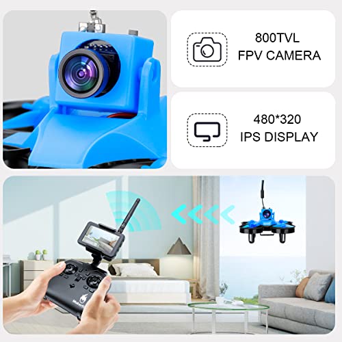 Makerfire FPV Drone Kit with IPS Display 5.8GHz 800TVL Camera Mini FPV Quadcopter for Beginners, One Button Take Off,3D Flip, Headless Mode, Speed Adjustment Camera Drone