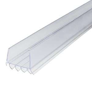 m-d building products 43338 36 in. clear vinyl u-shape cinch slide-on under door seal
