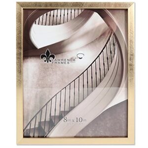 lawrence frames 708080 galvanized expressions 8x10 chloe contemporary gold picture frame