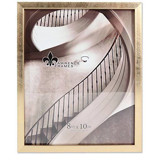 Lawrence Frames 708080 Galvanized Expressions 8x10 Chloe Contemporary Gold Picture Frame