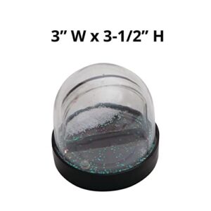 S&S Worldwide Color-Me Snow Globe Kit, Create Your Own Design on Incl. Insert, Fill, Shake & Enjoy the "Snow" Fall! DIY Craft For Kids & Adults, Ideas & How-To's Incl. Approx. 3”W x 3-1/2”H. Makes 12