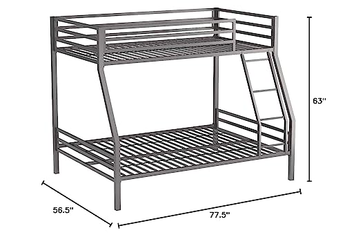 Novogratz 4146429N Maxwell Metal Bunk Bed, Twin over Full