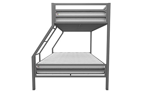 Novogratz 4146429N Maxwell Metal Bunk Bed, Twin over Full