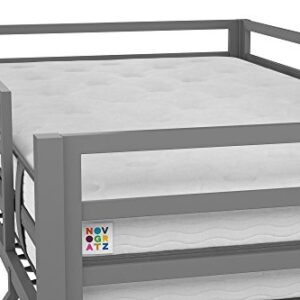 Novogratz 4146429N Maxwell Metal Bunk Bed, Twin over Full