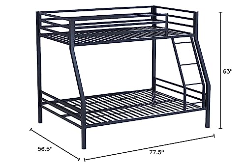 Novogratz 4146629N Maxwell Metal Bunk Bed, Twin over Full