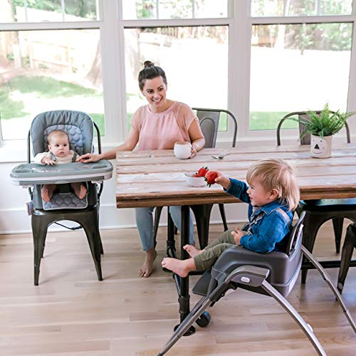 Ingenuity SmartServe 4-in-1 High Chair with Swing Out Tray – Connolly – High Chair, Toddler Chair, and Booster