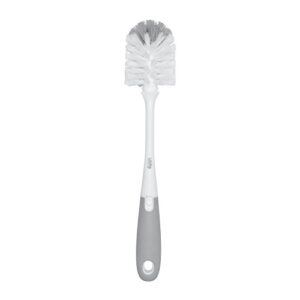 oxo tot bottle brush with nipple cleaner, gray, 1 count (pack of 1)