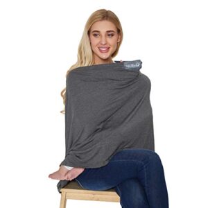 NeoTech Care Baby Nursing Cover Breastfeeding Scarf | Soft Fabric (Gray)