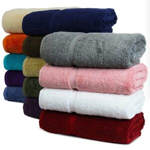 Luxury Hotel & Spa Collection Highly Absorbent, quick dry 100% Turkish Cotton 700 GSM, Eco friendly Towel, For Bathroom, Gymand Kitchen Dobby Border Soft Towel Set (Mix Color, Wash Cloths - Set of 12)