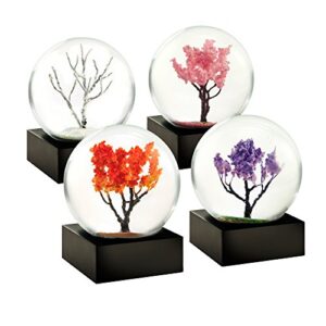 coolsnowglobes four seasons winter spring summer autumn set of four mini cool snow globes