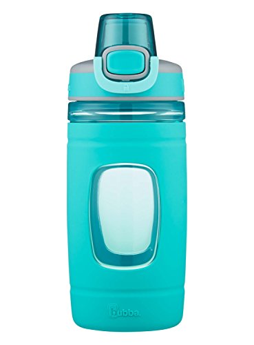 Bubba Flo Kids Water Bottle with Leak-Proof Lid, 16oz Dishwasher Safe Water Bottle for Kids, Impact and Stain-Resistant, Aqua Waters