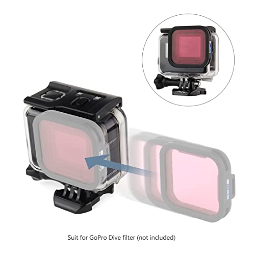 SOONSUN Waterproof Housing Case for GoPro Hero 7/6/5 Black Hero (2018), 45 Meters Underwater Protective Diving Housing Shell Case with Bracket Accessories for GoPro HERO7 HERO6 HERO5 Black Cameras