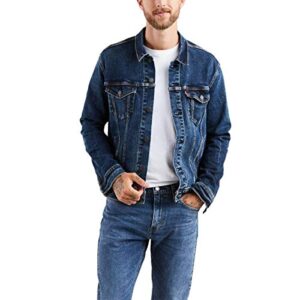 levi's men's trucker jacket (also available in big & tall), colusa/stretch, large