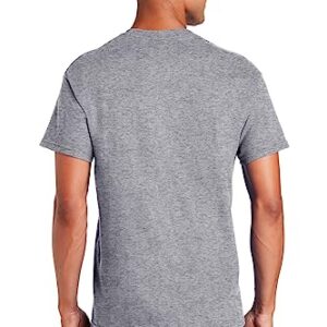 Gildan Men's Crew T-Shirts, Multipack, Style G1100, Black/Sport Grey/Charcoal (5-Pack), Small