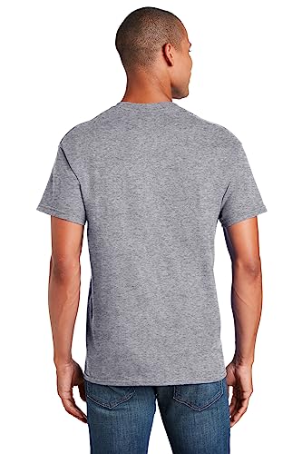 Gildan Men's Crew T-Shirts, Multipack, Style G1100, Black/Sport Grey/Charcoal (5-Pack), Small