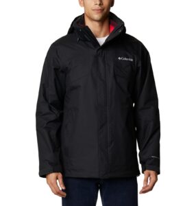 columbia men's bugaboo ii fleece interchange jacket, black, large tall