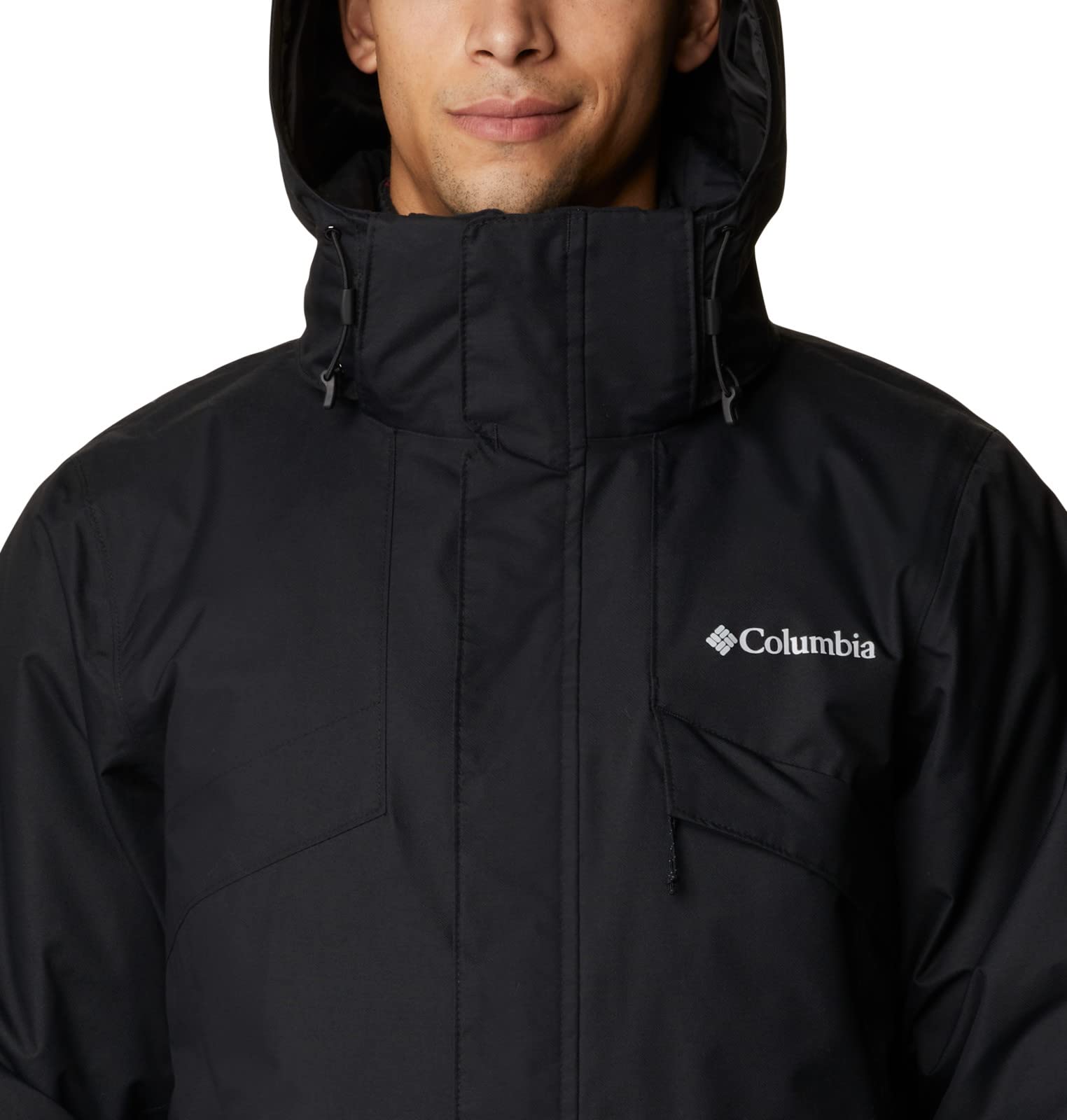 Columbia Men's Bugaboo II Fleece Interchange Jacket, Black, Large Tall