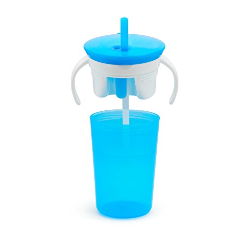 Munchkin® SnackCatch & Sip 2-in-1 Snack Catcher and 2 Piece Spill-Proof Cup, Blue